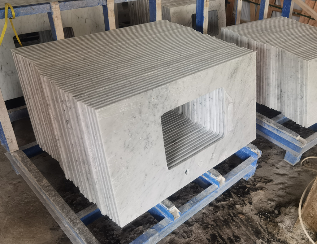 carrara marmeren wastafelblad
