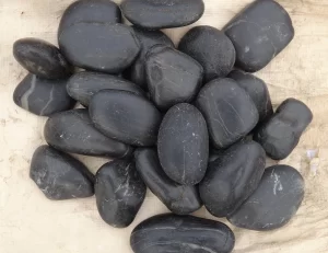 검은색 광택 자갈 25kg