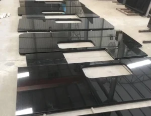 absolute black granite kitchen countertop