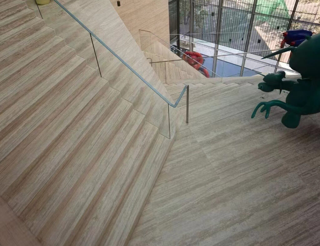 honed filled travertine floor tiles
