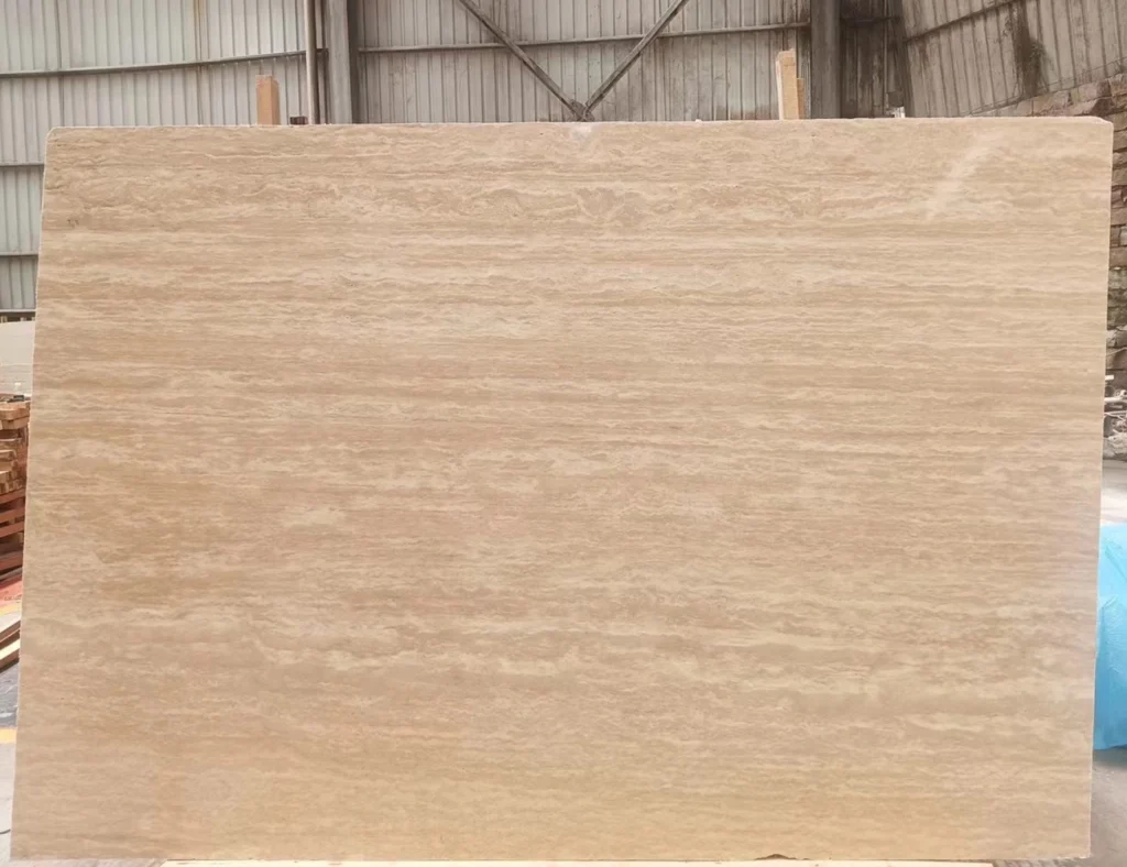 ivory travertine slab