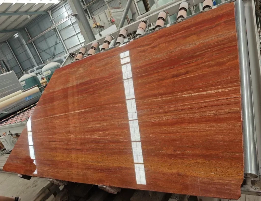 red travertine stone