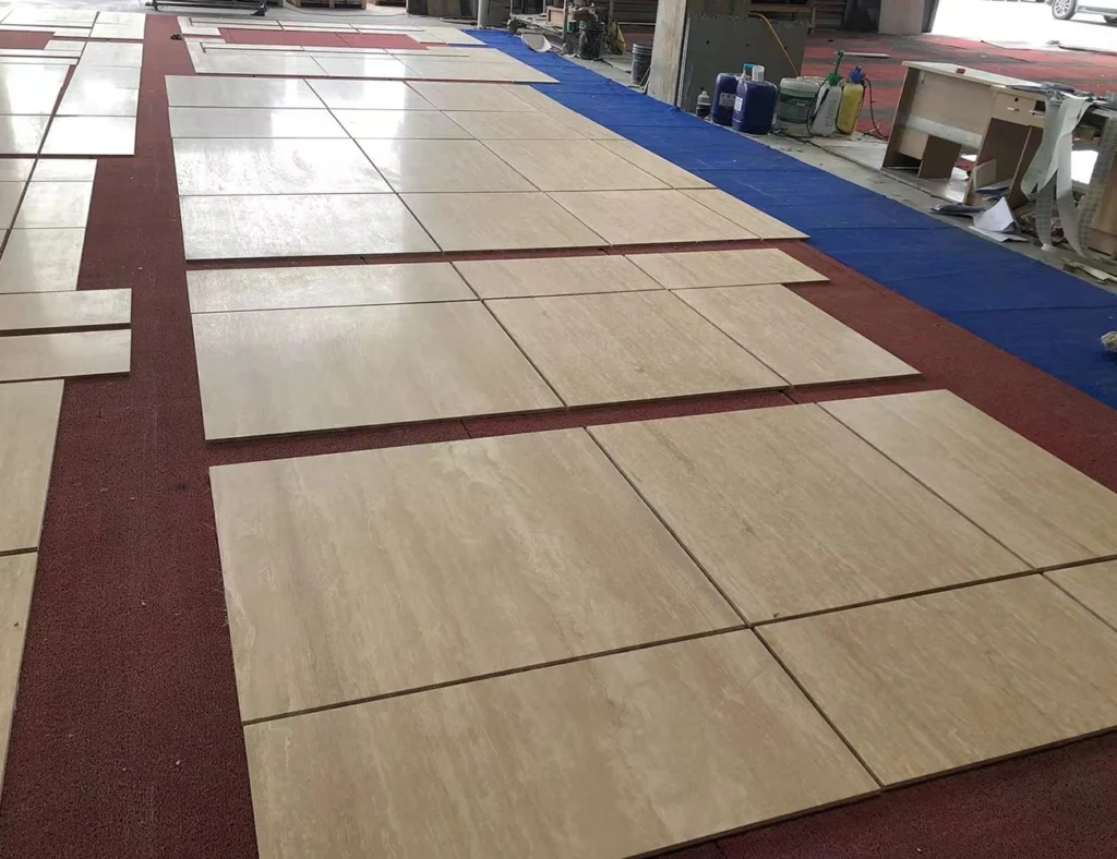 travertine honed and filled tiles